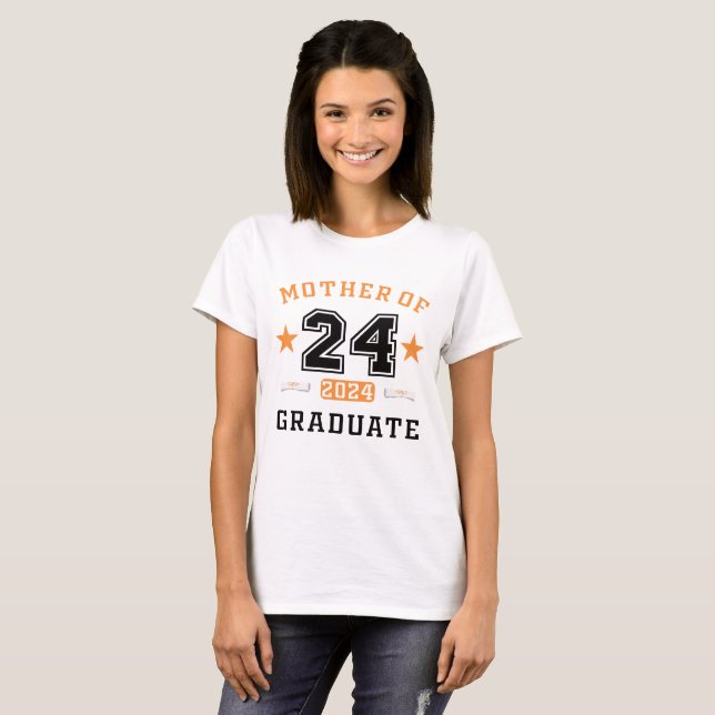 Camiseta Mãe Do Formando 2024 - Graduação 2024 (Frente Completa)