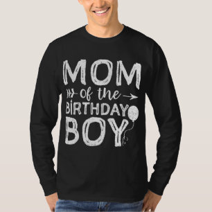 Camiseta Mãe Do Garoto De Aniversário Mãe E Filho Que Corre