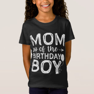Camiseta Mãe Do Garoto De Aniversário Mãe E Filho Que Corre
