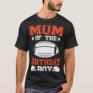 Camiseta Mãe do garoto de aniversário para adeptos american