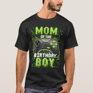 Camiseta Mãe Do Garoto De Aniversário Que Combina Com O Víd