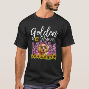 Camiseta Mãe do Golden Retriever Leopardo Melhor Golden Ret