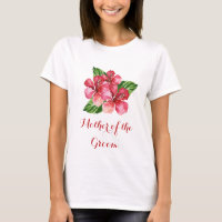Mãe do Groom Floral Tropical Red Hibiscus