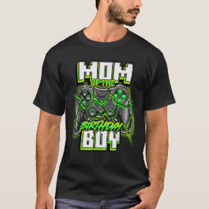Camiseta Mãe do Jogo de Vídeo da Família de Aniversário que