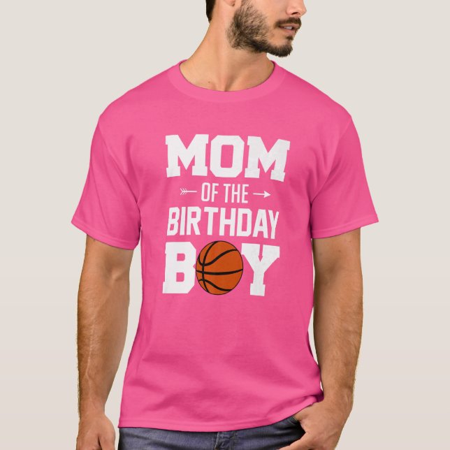 Camiseta Mãe Do Matador Da Família Birthday Boy Basball (Frente)