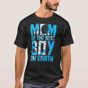 Camiseta Mãe Do Melhor Rapaz Do Espaço Do Menino Do Astrona