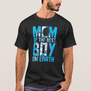Camiseta Mãe Do Melhor Rapaz Do Espaço Do Menino Do Astrona