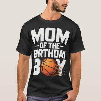 Camiseta Mãe Do Menino Aniversariante Festa De Basquete