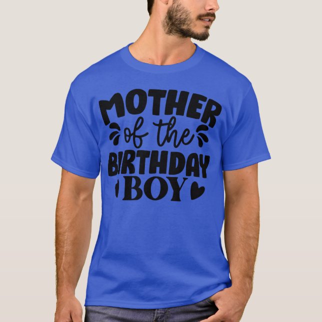 Camiseta Mãe do menino de aniversário (Frente)