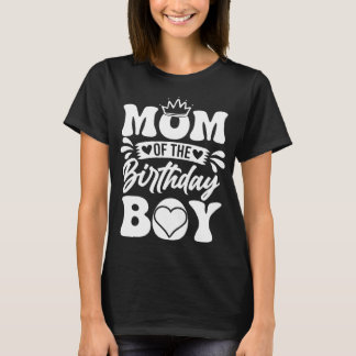 Camiseta Mãe do menino de aniversário - Estilo bonito