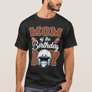Camiseta Mãe Do Menino De Aniversário Festa De Futebol Famí