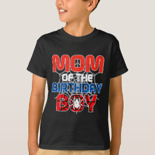 Camiseta Mãe Do Menino De Aniversário Sder Festa De Anivers