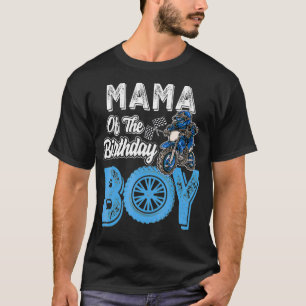 Camiseta Mãe do motocross da Bicicleta Birthday Boy Dirt
