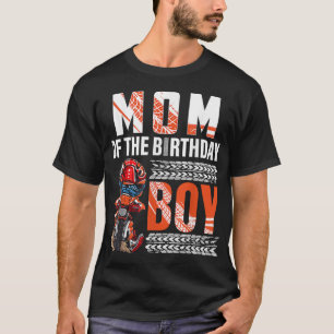 Camiseta Mãe do motocross do Birthday Boy Dirt Bike B-day
