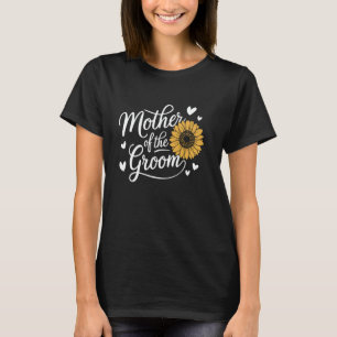 Camiseta Mãe do Noivo de Girassol Chuveiro de Noivado da Mã