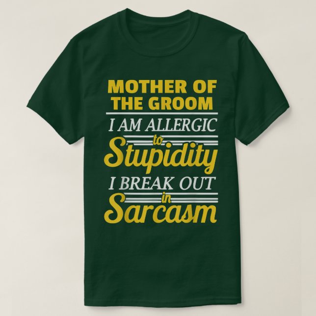 Camiseta Mãe do Noivo Engraçado  (Frente do Design)