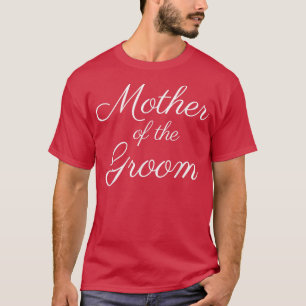 Camiseta Mãe do noivo, fonte branca, Festa de casamento