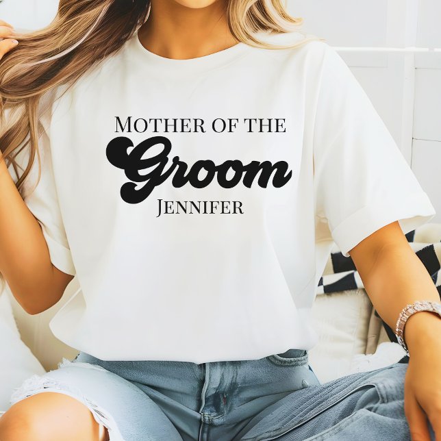 Camiseta Mãe do Noivo Personalizada (Personalized Mother of the Groom T-Shirt)
