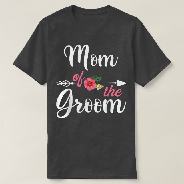 Camiseta Mãe do Noivo s Para Mulheres, Mãe do Noivo Festa d (Frente do Design)