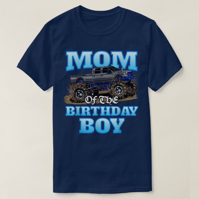 Camiseta Mãe Do Par De Aniversário Do Monstro De Aniversári (Frente do Design)