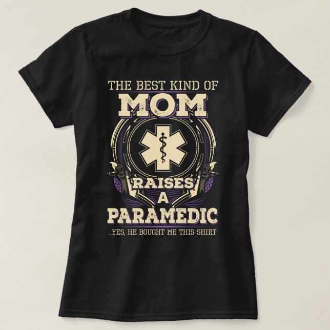 Camiseta Mãe do Paramédico Orgulhoso (Frente do Design)
