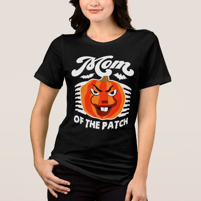 Camiseta Mãe do Patch - Feliz Feliz Dia das Bruxas (Frente)