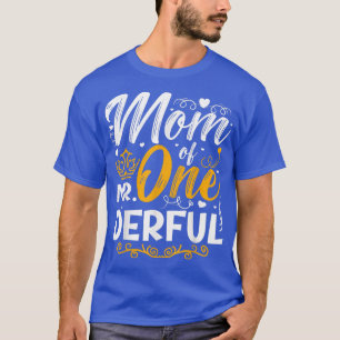 Camiseta Mãe do Sr. One Derful Party Matching Família 1º An