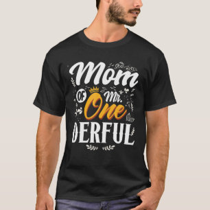 Camiseta Mãe Do Sr. primeiro aniversario Maravilhoso Primei
