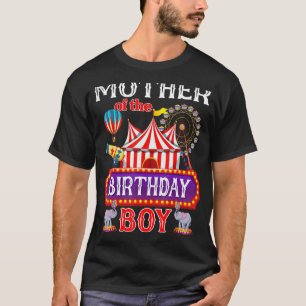 Camiseta Mãe Do Tema Do Circo De Antena Do Rapaz Ringmaster
