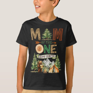 Camiseta Mãe do único acampante feliz, 1º aniversário de ac