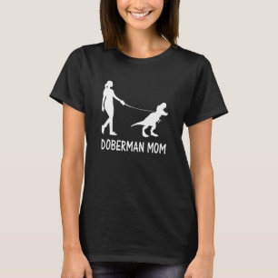 Camiseta Mãe Doberman da Moda Dobie Doberman Pinscher Cacho