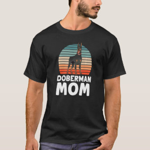 Camiseta Mãe Doberman Pinscher Cachorro Dobermans Fofa Mãe