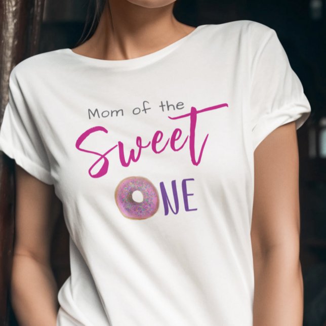 Camiseta Mãe Doce Uma Rosquinha Festa De primeiro aniversar (Criador carregado)