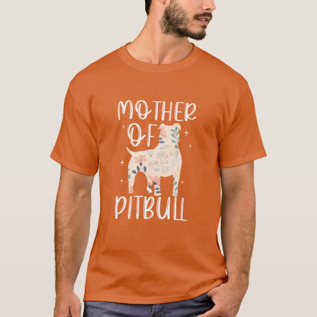 Camiseta Mãe dos amigos Pitbull (Frente)