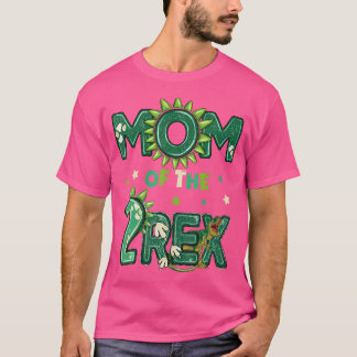 Camiseta Mãe Dos Dois Matchi Da Família Rex Birthday Dinosa