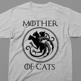 Camiseta Mãe Dos Gatos Brasão Mitológico