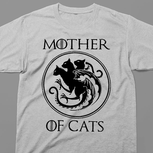 Camiseta Mãe Dos Gatos Brasão Mitológico (Criador carregado)
