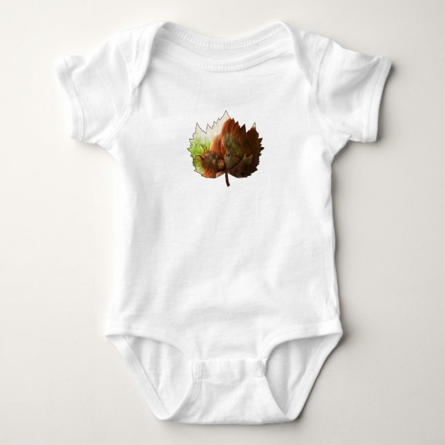 Camiseta Mãe E Bebê De Orangutan (Frente)