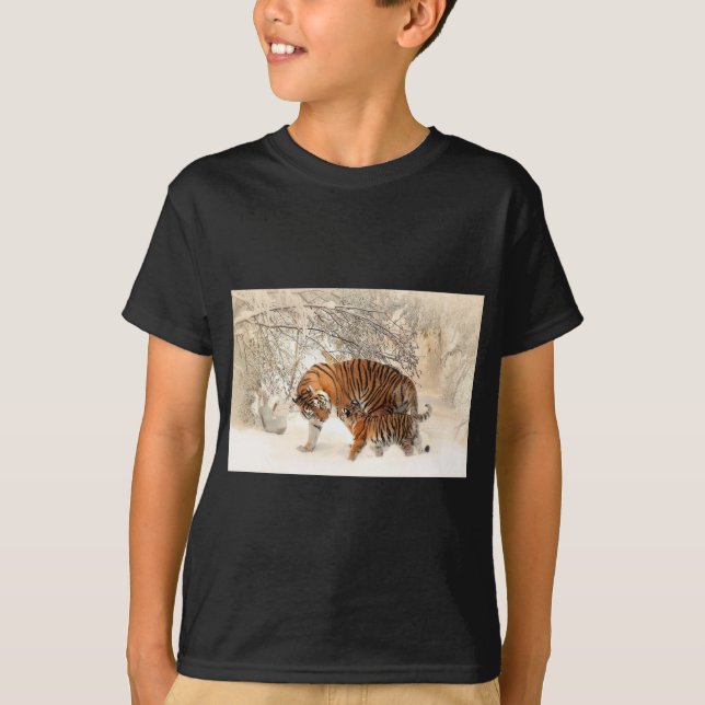 Camiseta Mãe e bebê Tiger (Frente)