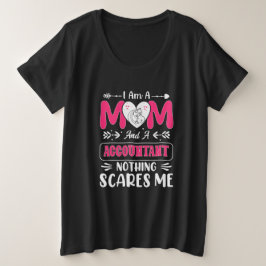 Camiseta Mãe E Contabilista Nada Me Assusta, Engraçado