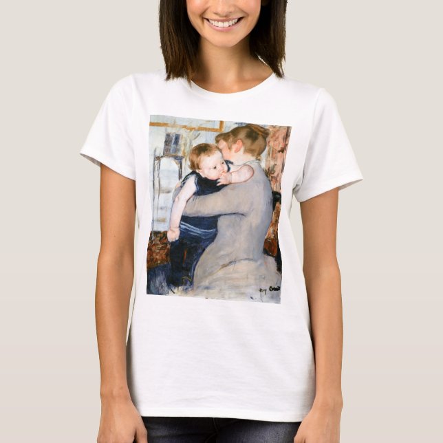 Camiseta Mãe e Criança, Mary Cassatt (Frente)