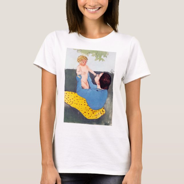 Camiseta Mãe e Criança, Mary Cassatt (Frente)