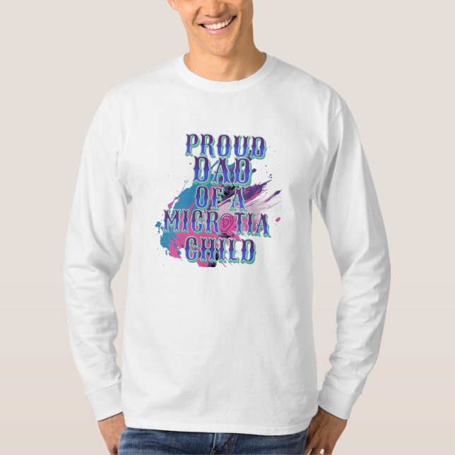 Camiseta Mãe e Dia da Microtia Azul (Frente)