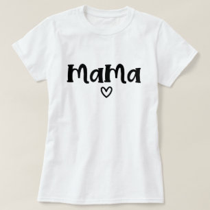 Camiseta Mãe e eu, Dia de as mães do Coração