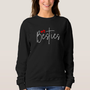 Camiseta Mãe E Eu Ou O Melhor Amigo Besties Com Corações
