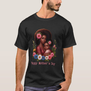 Camiseta Mãe e Filha Feliz Dia das Mães Mamãe Esposa Mulher