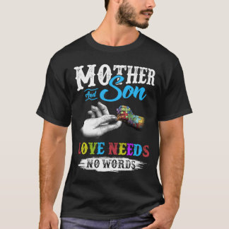 Camiseta Mãe E Filho Amor Não Precisa De Palavras Awarenes 