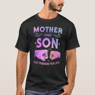 Camiseta Mãe E Filho Melhores Amigos Para A Vida Mãe