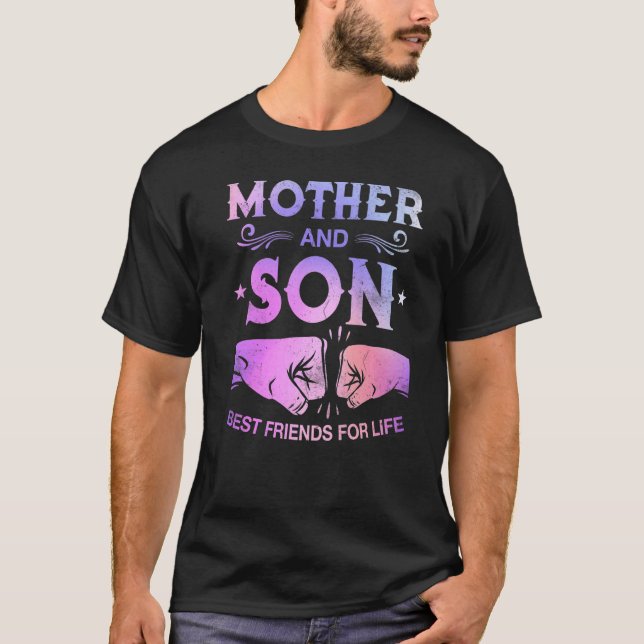 Camiseta Mãe E Filho Melhores Amigos Para A Vida Mãe (Frente)