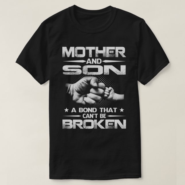 Camiseta MÃE e FILHO Um Bond que não pode ser quebrado (Frente do Design)